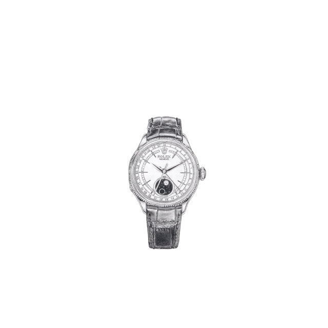 the graphiteline simple Rolex Cellini Moonphase